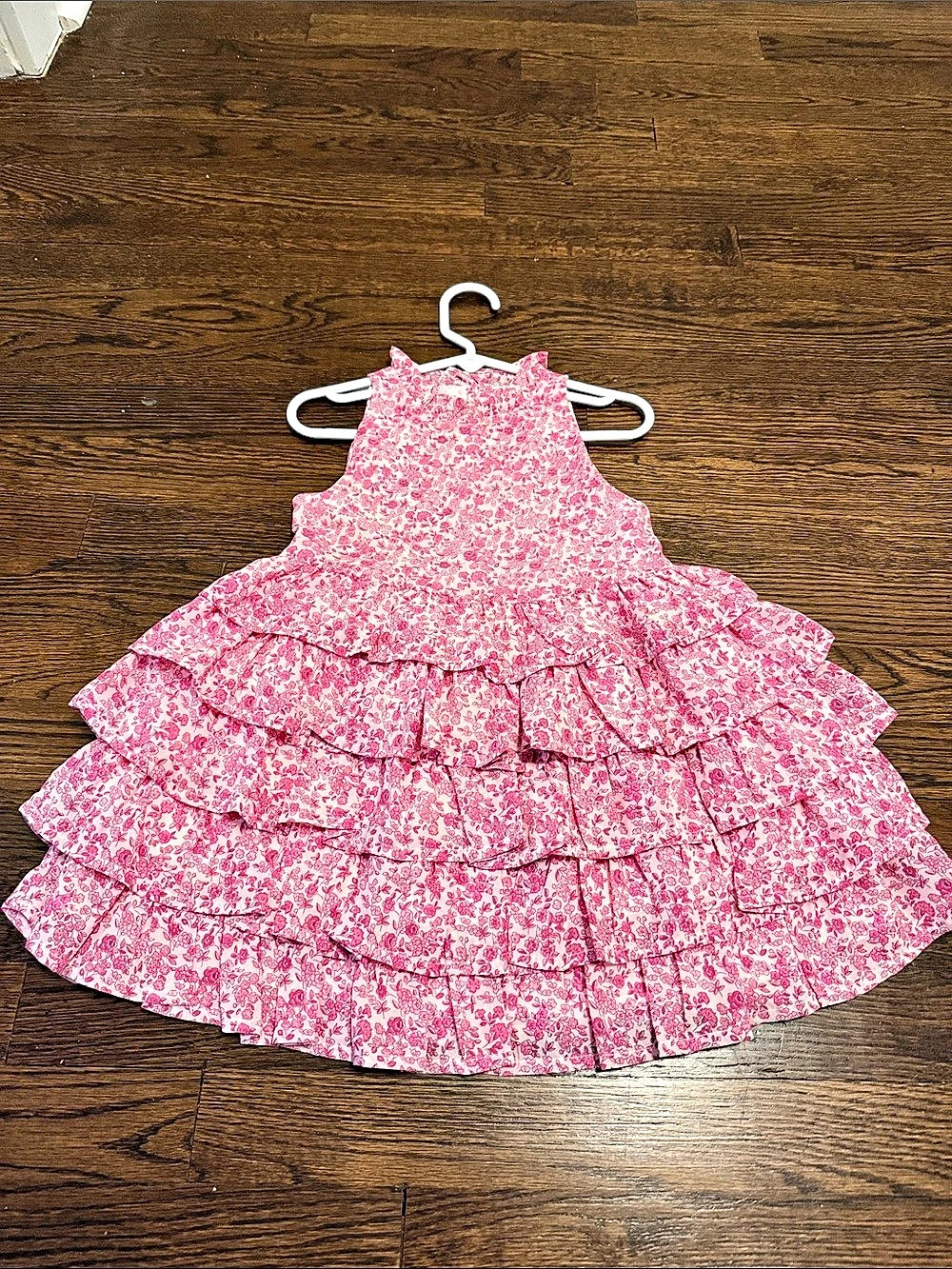 Janie and Jack Floral Ruffle Dress Size 3T Like New